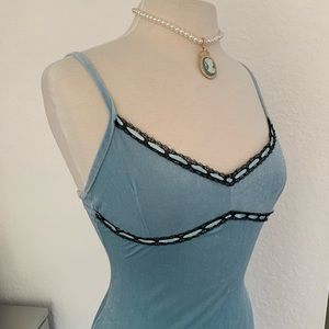 Delia’s Dollskill 90s Blue Velvet Dress